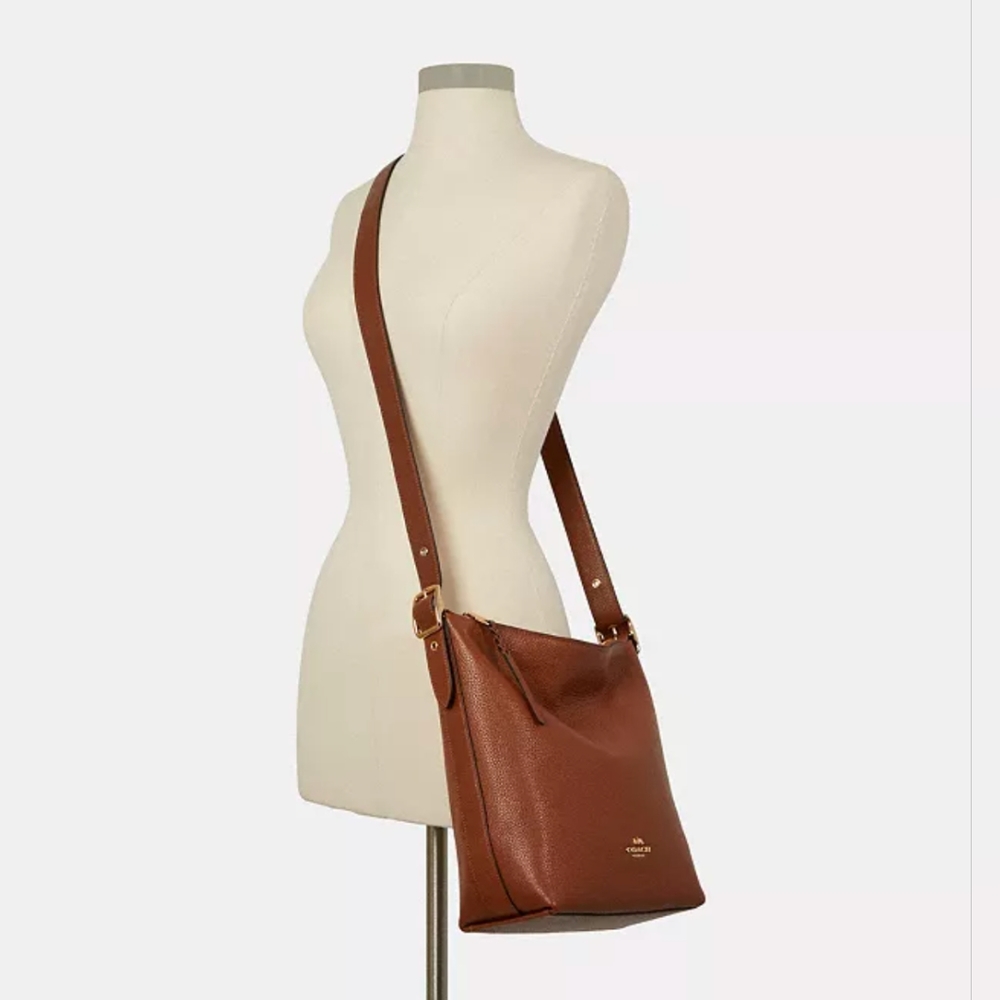 Coach Val Duffle Purse Brown